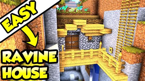 Minecraft Ravine Survival House Tutorial (How to Build  .